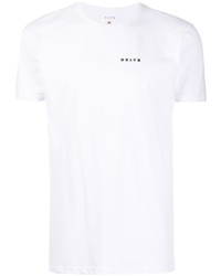 T-shirt girocollo bianca di OKLYN