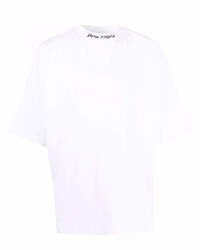 T-shirt girocollo bianca di Palm Angels