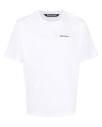 T-shirt girocollo bianca di Palm Angels