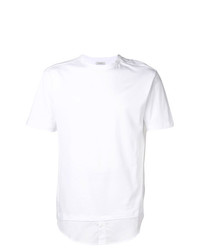 T-shirt girocollo bianca di Paolo Pecora