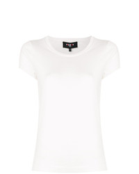 T-shirt girocollo bianca di Paule Ka