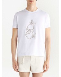 T-shirt girocollo bianca di Etro