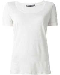 T-shirt girocollo bianca di Petit Bateau
