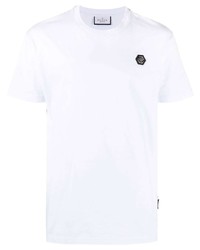 T-shirt girocollo bianca di Philipp Plein