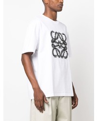 T-shirt girocollo bianca di Loewe