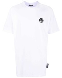 T-shirt girocollo bianca di Plein Sport
