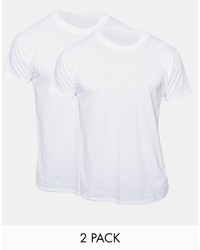 T-shirt girocollo bianca di Pringle