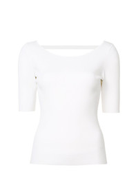 T-shirt girocollo bianca di Proenza Schouler