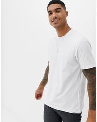 T-shirt girocollo bianca di Pull&Bear
