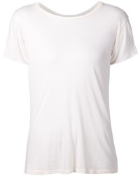 T-shirt girocollo bianca di R 13