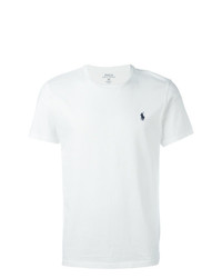 T-shirt girocollo bianca di Ralph Lauren