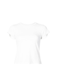 T-shirt girocollo bianca di RE/DONE