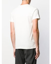 T-shirt girocollo bianca di Jil Sander