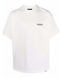 T-shirt girocollo bianca di Represent