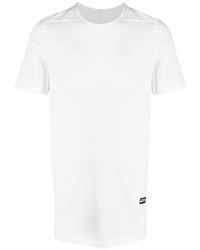 T-shirt girocollo bianca di Rick Owens DRKSHDW