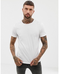 T-shirt girocollo bianca di Ringspun