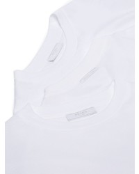 T-shirt girocollo bianca di Prada