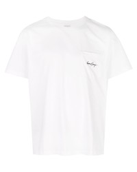 T-shirt girocollo bianca di Second/Layer
