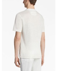 T-shirt girocollo bianca di Zegna