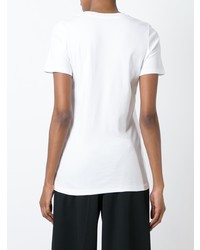 T-shirt girocollo bianca di Theory