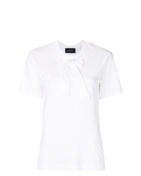 T-shirt girocollo bianca di Simone Rocha