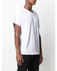 T-shirt girocollo bianca di Amiri