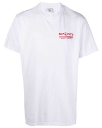 T-shirt girocollo bianca di Sporty & Rich