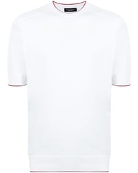 T-shirt girocollo bianca di Stefano Ricci
