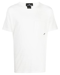 T-shirt girocollo bianca di Stone Island Shadow Project