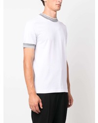 T-shirt girocollo bianca di Peserico
