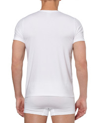 T-shirt girocollo bianca di Hanro