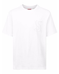 T-shirt girocollo bianca di Supreme