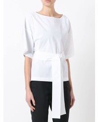 T-shirt girocollo bianca di Erika Cavallini