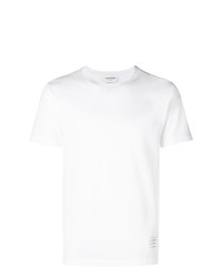 T-shirt girocollo bianca di Thom Browne