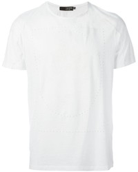 T-shirt girocollo bianca di Tom Rebl