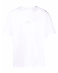 T-shirt girocollo bianca di Tom Wood