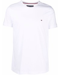 T-shirt girocollo bianca di Tommy Hilfiger