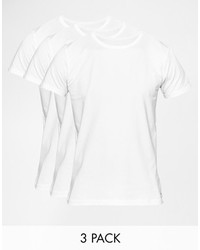 T-shirt girocollo bianca di Tommy Hilfiger