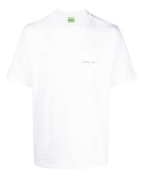 T-shirt girocollo bianca di Trussardi