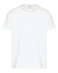 T-shirt girocollo bianca di Valentino