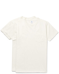 T-shirt girocollo bianca di Velva Sheen