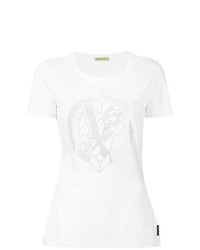 T-shirt girocollo bianca di Versace Jeans