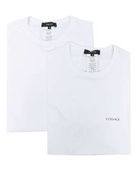 T-shirt girocollo bianca di Versace