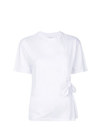 T-shirt girocollo bianca di Victoria Victoria Beckham
