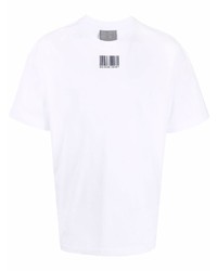 T-shirt girocollo bianca di VTMNTS