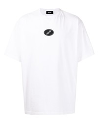 T-shirt girocollo bianca di We11done