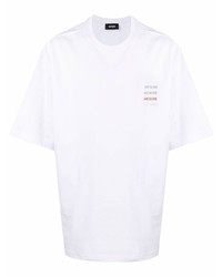 T-shirt girocollo bianca di We11done