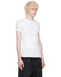 T-shirt girocollo bianca di Peter Do