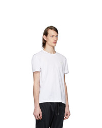T-shirt girocollo bianca di Dolce and Gabbana