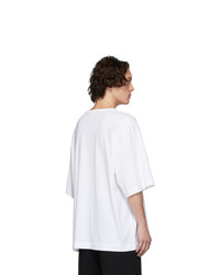 T-shirt girocollo bianca di Dries Van Noten